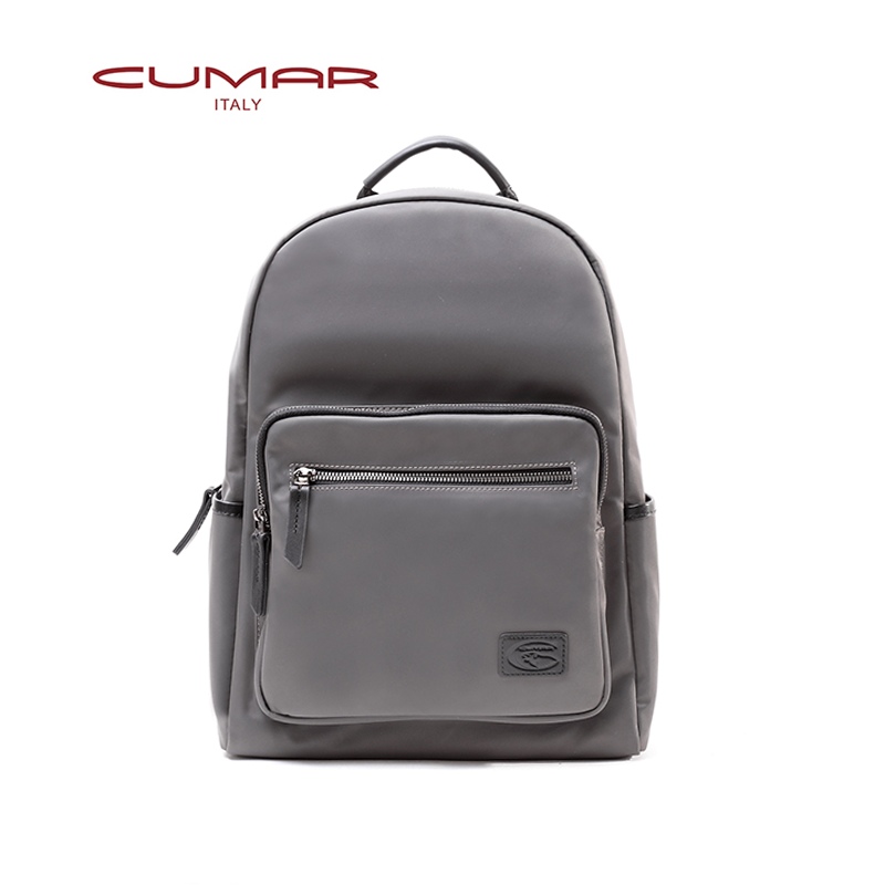 CUMAR GORDEN CASUAL 包款-尼龍+頭層牛皮-灰色(0296-J64-06)✿30B001